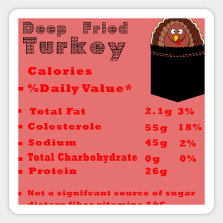 Deep Fried Turkey Nutrition Facts Thanksgiving Thanksgiving Day Magnet